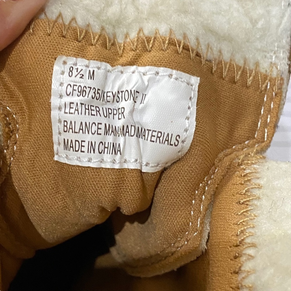Coach and Four Sherpa Suede Leather Boots Women’s Size 8.5 Tan Brown Keystone II - Picture 6 of 9